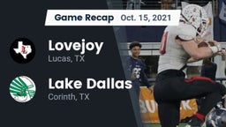 Recap: Lovejoy  vs. Lake Dallas  2021