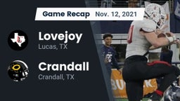 Recap: Lovejoy  vs. Crandall  2021