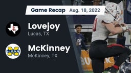 Recap: Lovejoy  vs. McKinney  2022