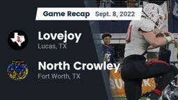 Recap: Lovejoy  vs. North Crowley  2022