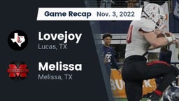 Recap: Lovejoy  vs. Melissa  2022