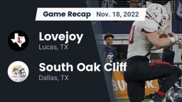 Recap: Lovejoy  vs. South Oak Cliff  2022
