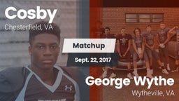 Matchup: Cosby  vs. George Wythe  2017