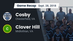 Recap: Cosby  vs. Clover Hill  2018
