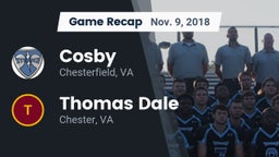 Recap: Cosby  vs. Thomas Dale  2018