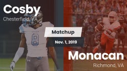 Matchup: Cosby  vs. Monacan  2019