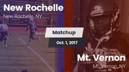 Matchup: New Rochelle High vs. Mt. Vernon  2017