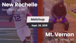 Matchup: New Rochelle High vs. Mt. Vernon  2018