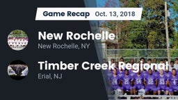 Recap: New Rochelle  vs. Timber Creek Regional  2018