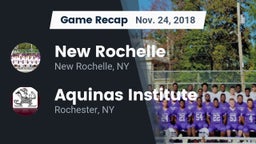 Recap: New Rochelle  vs. Aquinas Institute  2018
