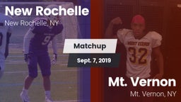 Matchup: New Rochelle High vs. Mt. Vernon  2019