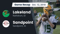 Recap: Lakeland  vs. Sandpoint  2018