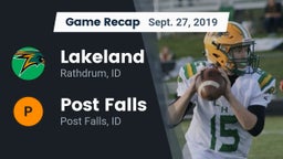 Recap: Lakeland  vs. Post Falls  2019