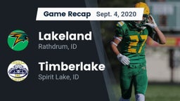 Recap: Lakeland  vs. Timberlake  2020