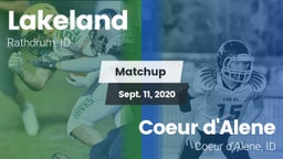 Matchup: Lakeland  vs. Coeur d'Alene  2020