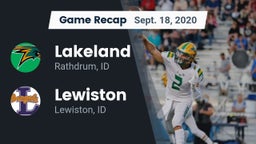 Recap: Lakeland  vs. Lewiston  2020