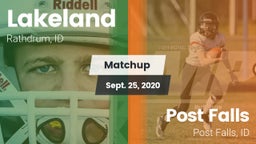 Matchup: Lakeland  vs. Post Falls  2020