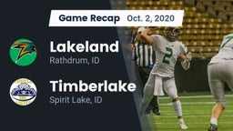 Recap: Lakeland  vs. Timberlake  2020