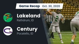 Recap: Lakeland  vs. Century  2020