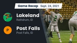 Recap: Lakeland  vs. Post Falls  2021