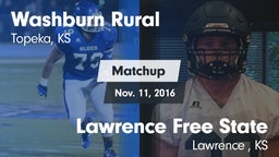 Matchup: Washburn Rural High vs. Lawrence Free State  2016