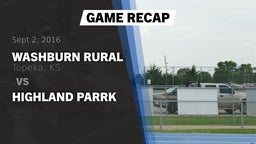 Recap: Washburn Rural  vs. Highland Parrk 2016