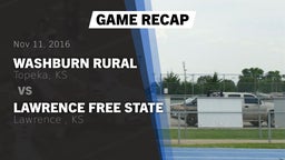 Recap: Washburn Rural  vs. Lawrence Free State  2016