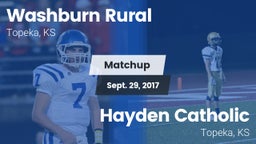 Matchup: Washburn Rural High vs. Hayden Catholic  2017