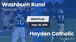 Matchup: Washburn Rural High vs. Hayden Catholic  2019
