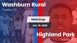 Matchup: Washburn Rural High vs. Highland Park  2020