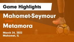 Mahomet-Seymour  vs Metamora  Game Highlights - March 24, 2022