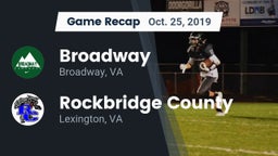 Recap: Broadway  vs. Rockbridge County  2019
