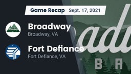 Recap: Broadway  vs. Fort Defiance  2021