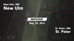 Matchup: New Ulm  vs. St. Peter  2016