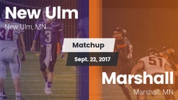 Matchup: New Ulm  vs. Marshall  2017