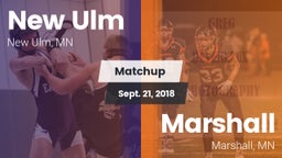 Matchup: New Ulm  vs. Marshall  2018