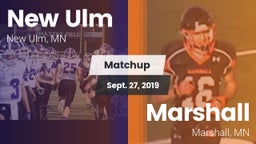 Matchup: New Ulm  vs. Marshall  2019