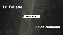 Matchup: La Follette High vs. Beloit Memorial  2016