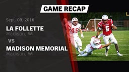 Recap: La Follette  vs. Madison Memorial  2016