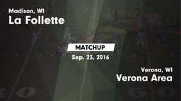 Matchup: La Follette High vs. Verona Area  2016