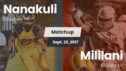 Matchup: Nanakuli  vs. Mililani  2017