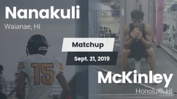 Matchup: Nanakuli  vs. McKinley  2019