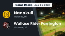 Recap: Nanakuli  vs. Wallace Rider Farrington 2023