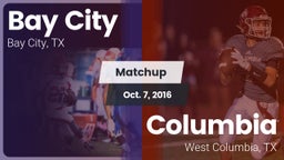 Matchup: Bay City  vs. Columbia  2016