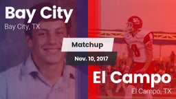 Matchup: Bay City  vs. El Campo  2017