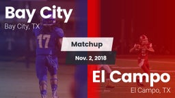 Matchup: Bay City  vs. El Campo  2018