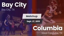 Matchup: Bay City  vs. Columbia  2019