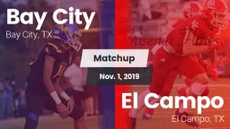 Matchup: Bay City  vs. El Campo  2019