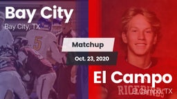 Matchup: Bay City  vs. El Campo  2020