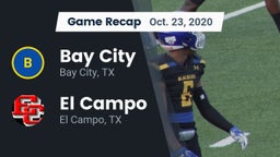 Recap: Bay City  vs. El Campo  2020